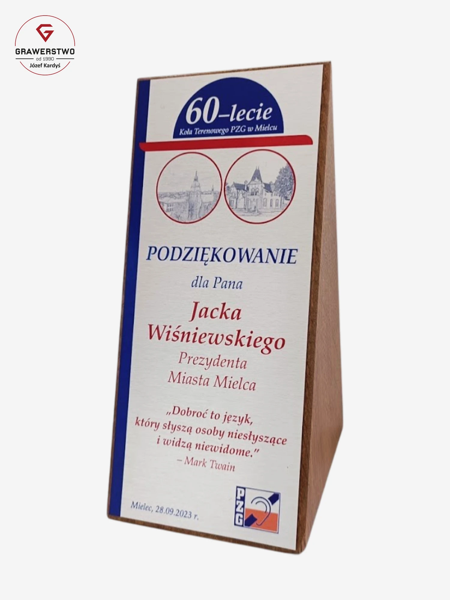 Podziękowania Statuetka